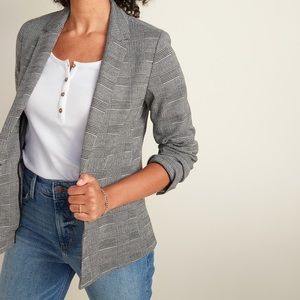 Old Navy grey plaid blazer